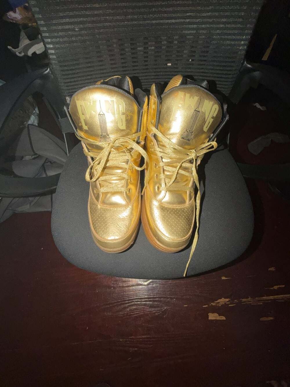 Ewing Athletics 33 Hi x Teyana Taylor “Fame” Metallic Gold Sneaker
